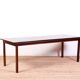 Rosewood coffee table with Denmark leather tray