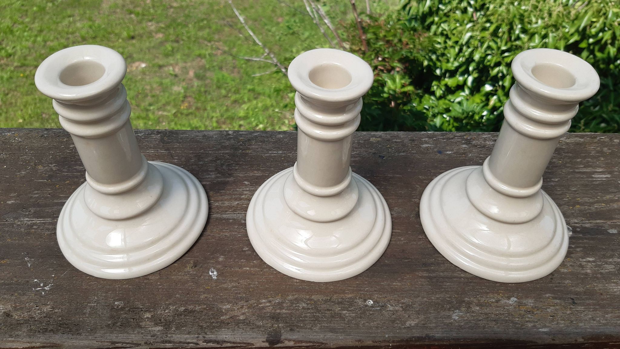Lot de 3 bougeoir en céramique