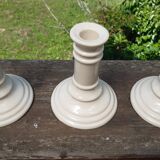 Set of 3 ceramic candle holders