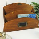 Wooden desk organizer