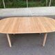 Renovated Scandinavian dining table in raw teak - Made in Denmark