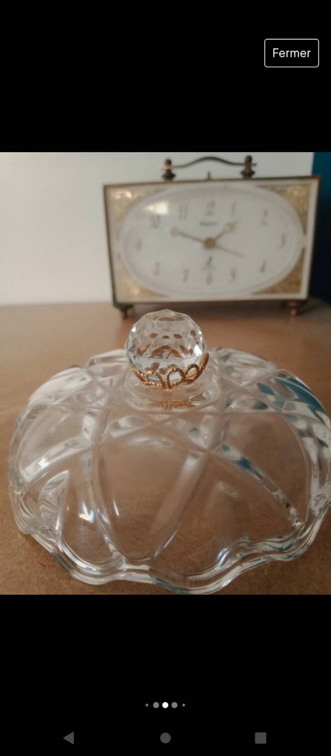 Small glass candy dish