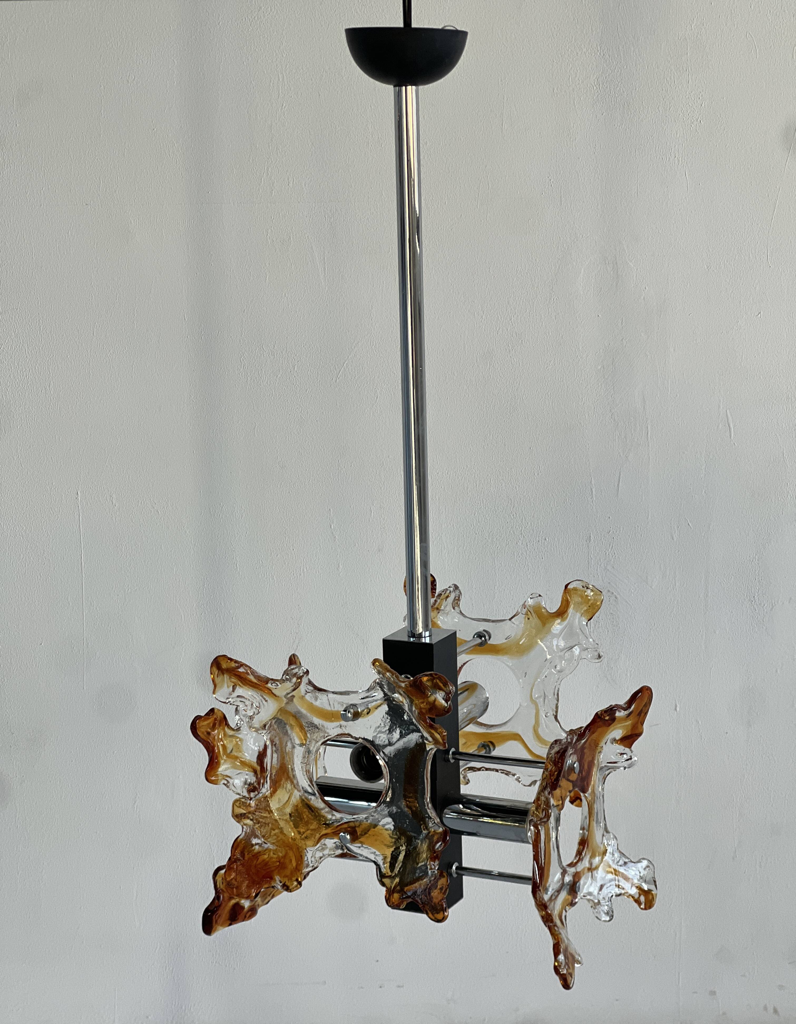 Mazzega Ceiling Lamp, Italy, 1970's