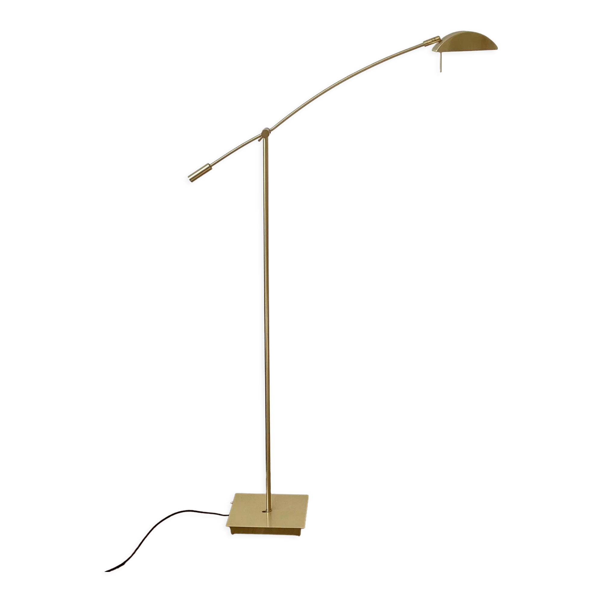 Golden lucid floor lamp