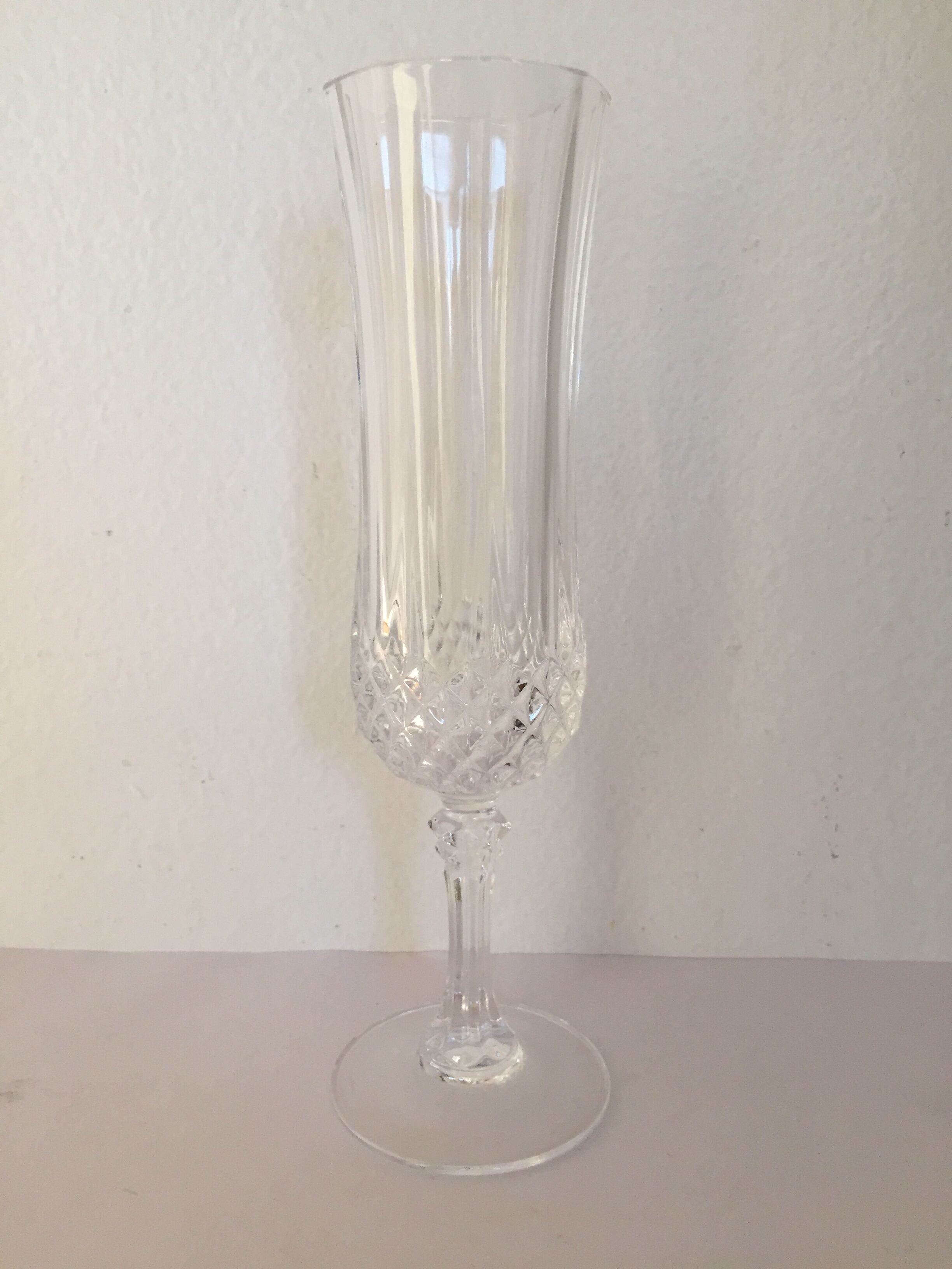 Set of 6 Crystal flutes