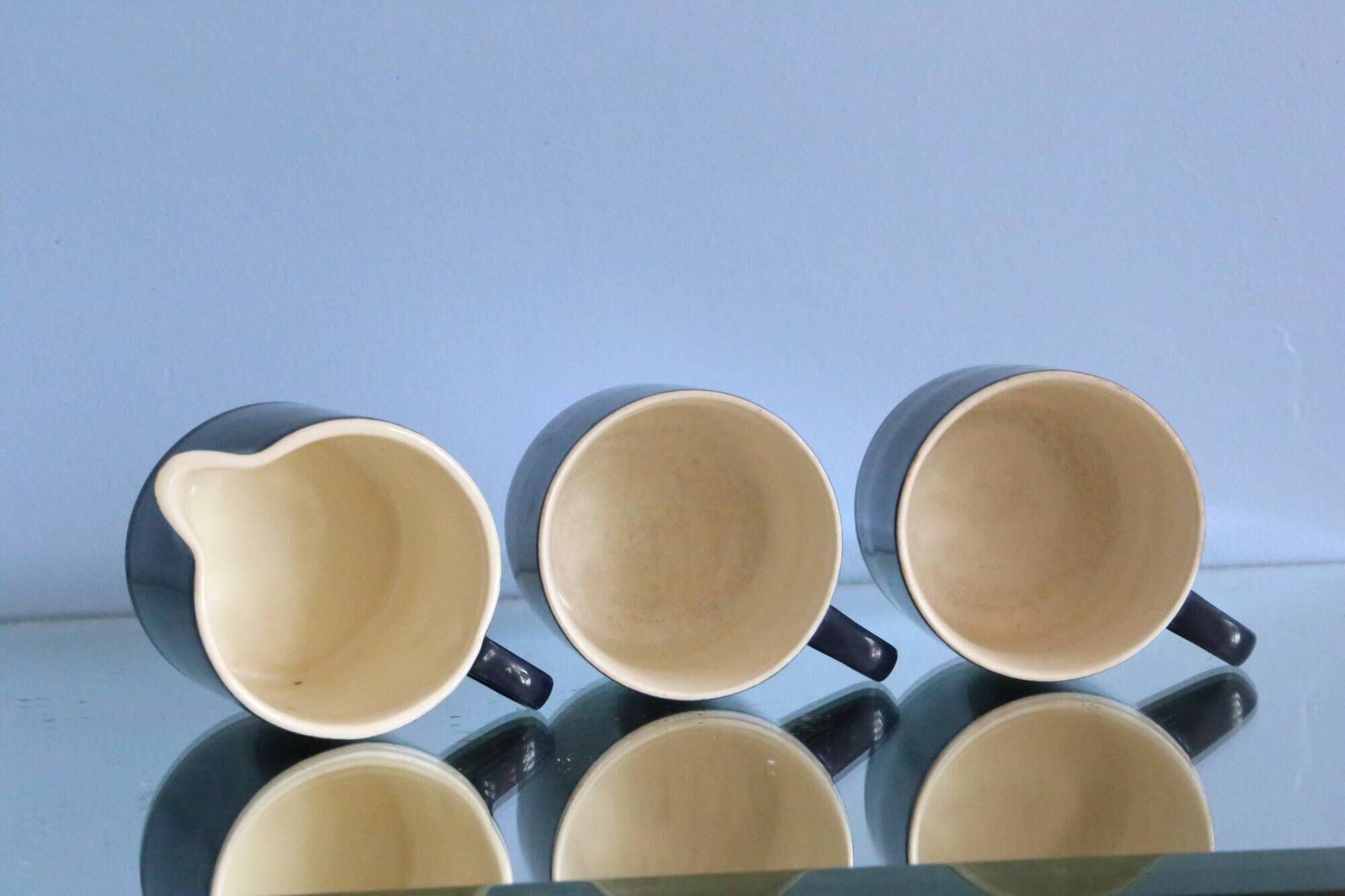Espresso cups and milk jug, Melitta, Stockholm model, 1960