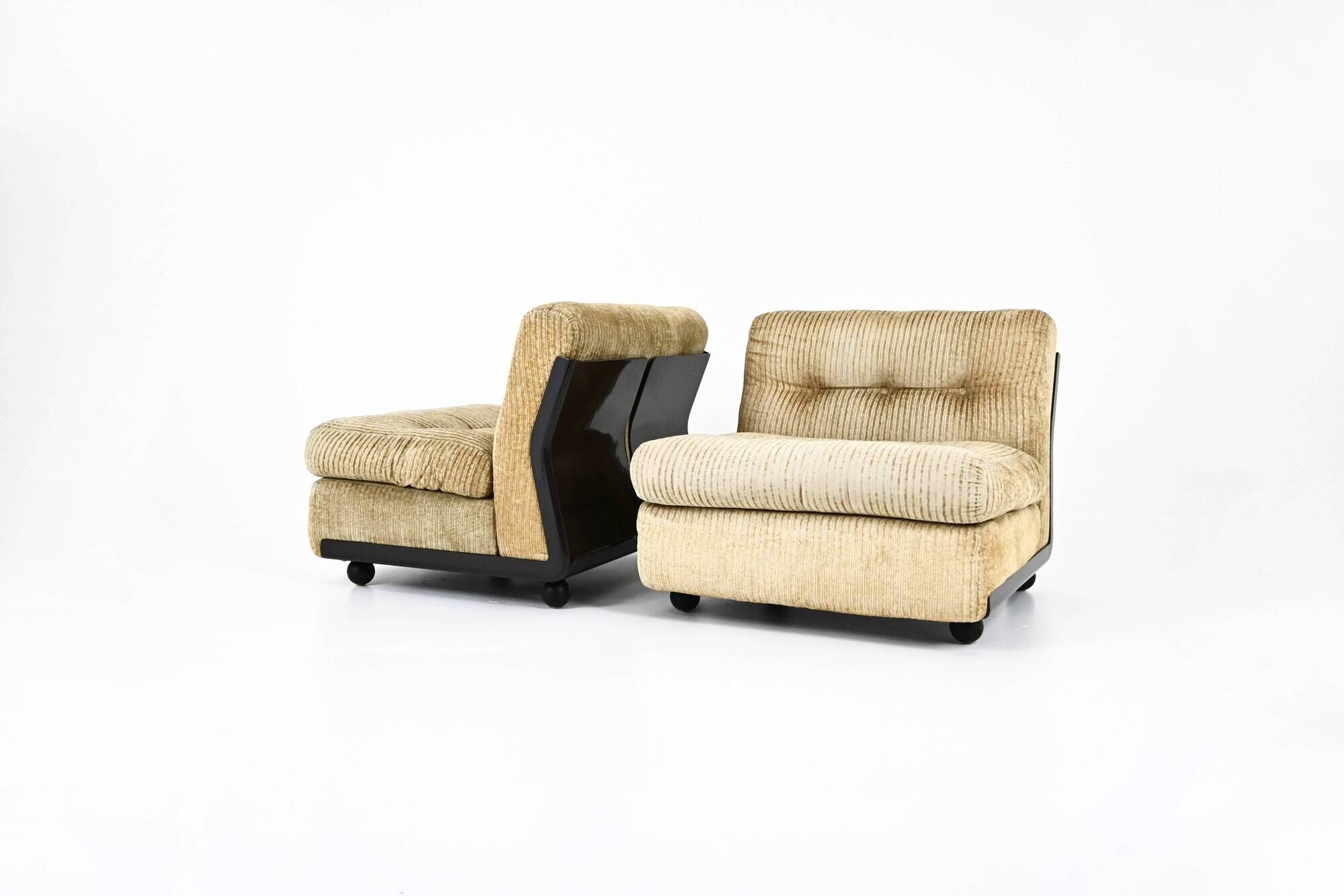 Paire de Fauteuils « Amanta » par Mario Bellini pour B&B Italia, 1970s