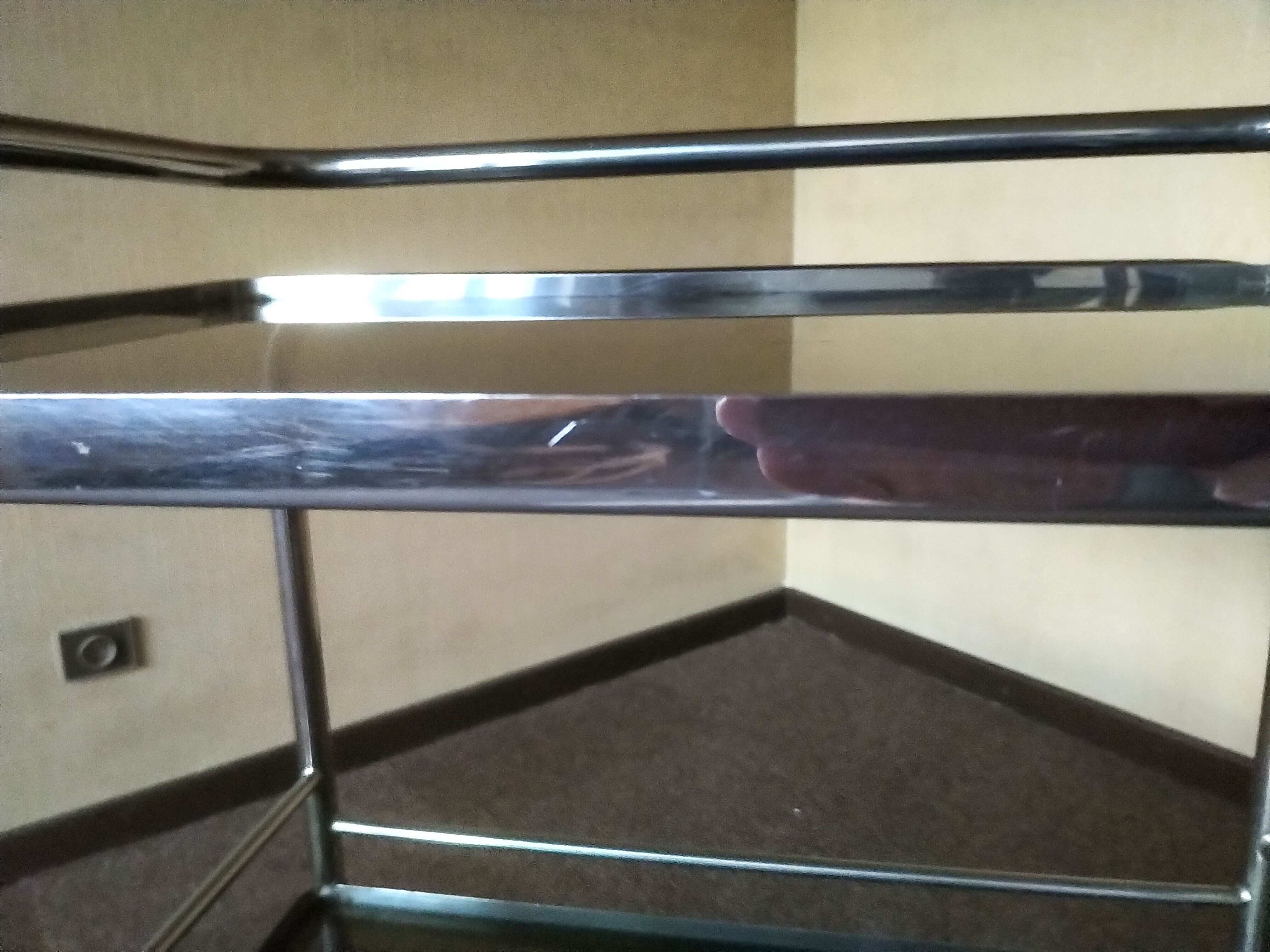 Smoked glass table service