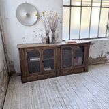 Enfilade display cabinet, solid oak, 1920.
