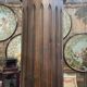 Colonne de style Louis XVI en bois sculpté de la fin du XIXème siècle, 2m27 de hauteur