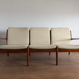 Scandinavian banquette in the style of Sven Ellekaer Eriksen from the 1960s.