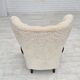 1960s, Danish high-back armchair, genuine sheepskin, reupholstered.
