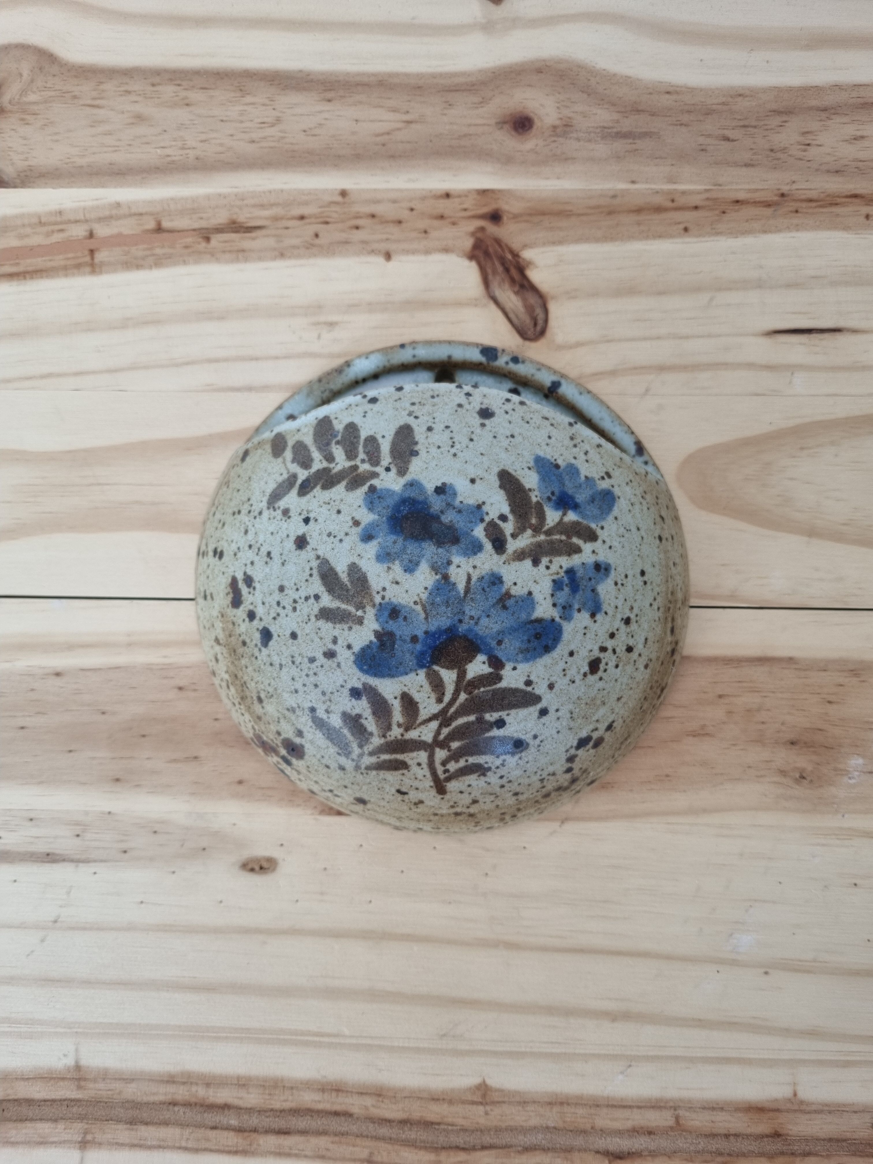 Handmade vintage sandstone wall vase