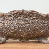 Set of Two Antique Cast Iron Flower Pots