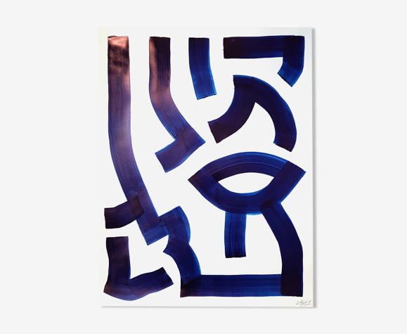 Peinture sur papier sans titre