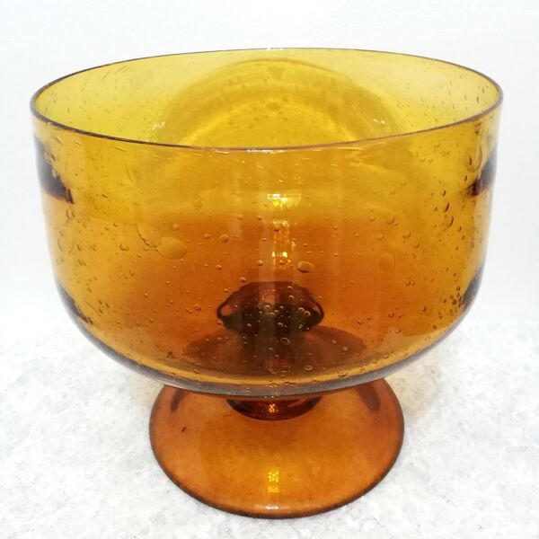 Coupe en verre bullé Biot diamètre 25cm