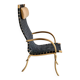 Chaise longue tissée, vintage, Danemark, années 1970