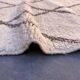 White Beni M'Rirt Moroccan Rug - 168 x 223 cm