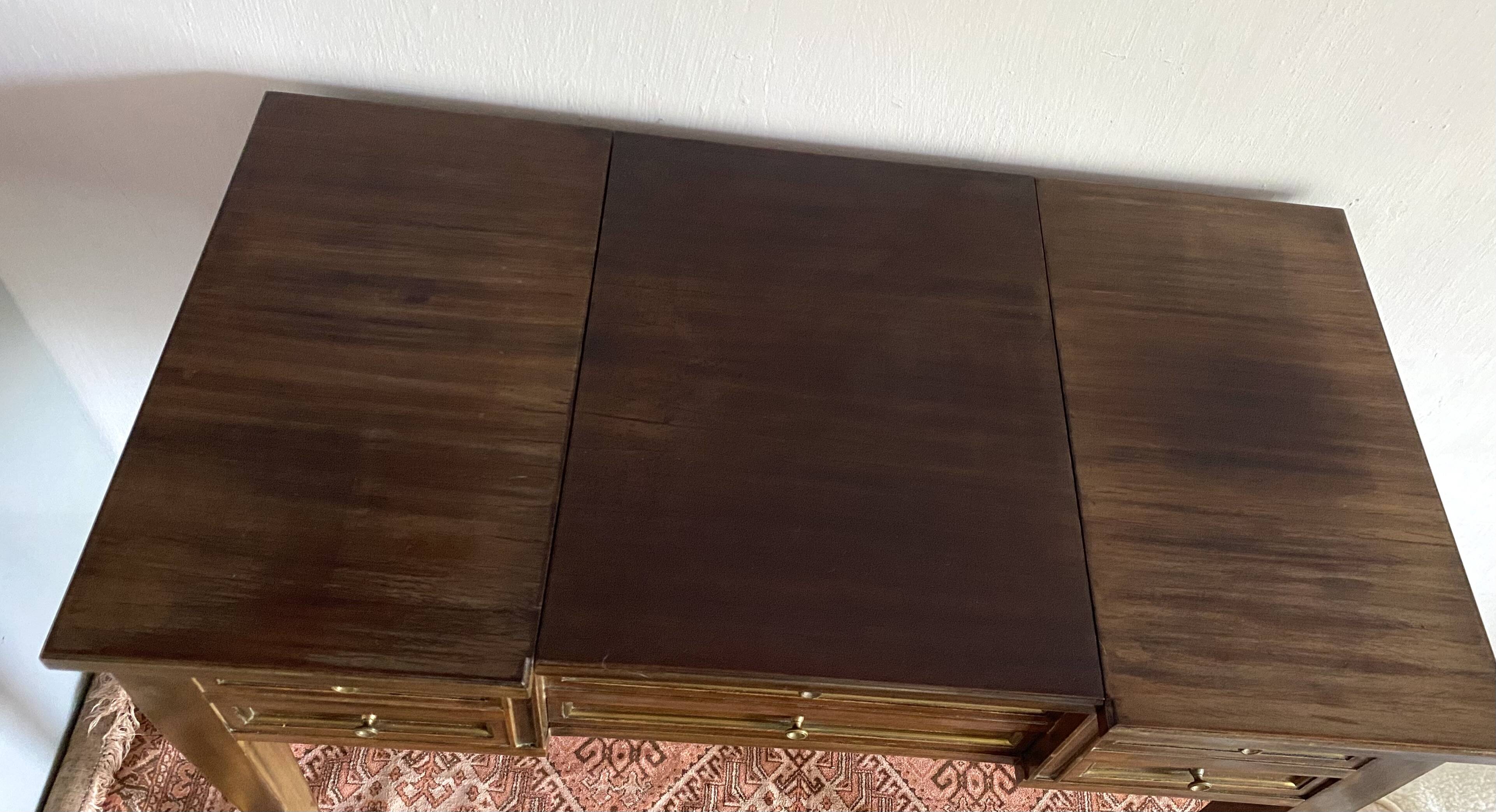 Dressing table, Louis XVI style mahogany side desk