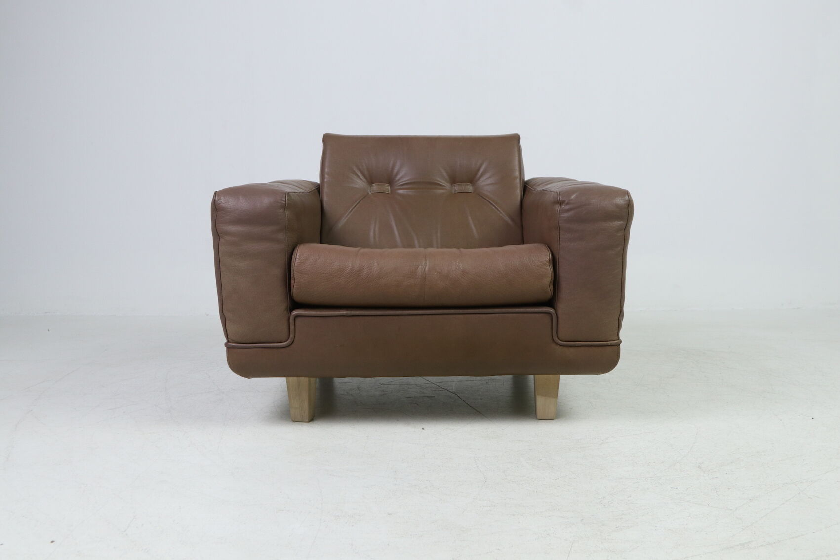 Vintage armchair Søren Nissen and Ebbe Gehl in brown leather