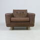 Vintage armchair Søren Nissen and Ebbe Gehl in brown leather