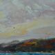 Seaside fisherman painting oil on canvas signed