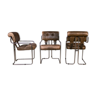 Chaises Tucroma de Guido Faleschini pour Mariani, 1970, set of 3