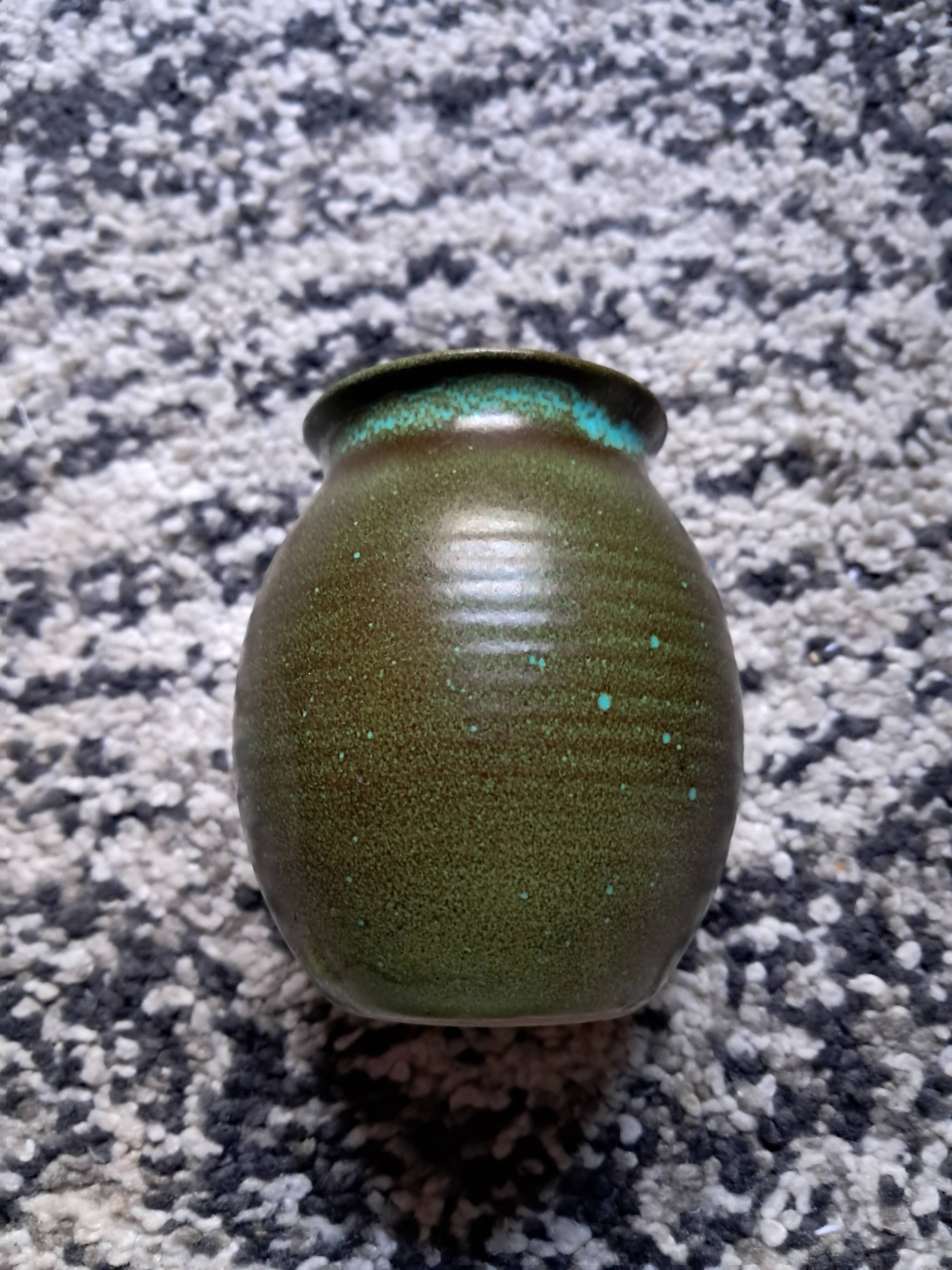 Vintage Majolica ceramic vase from Schramberg