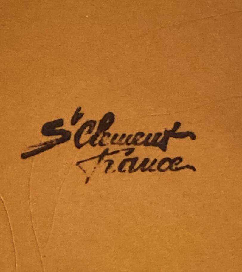 7 Saint Clément flat plates in brown earthenware