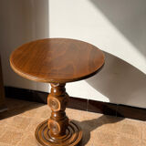 Solid wood side table