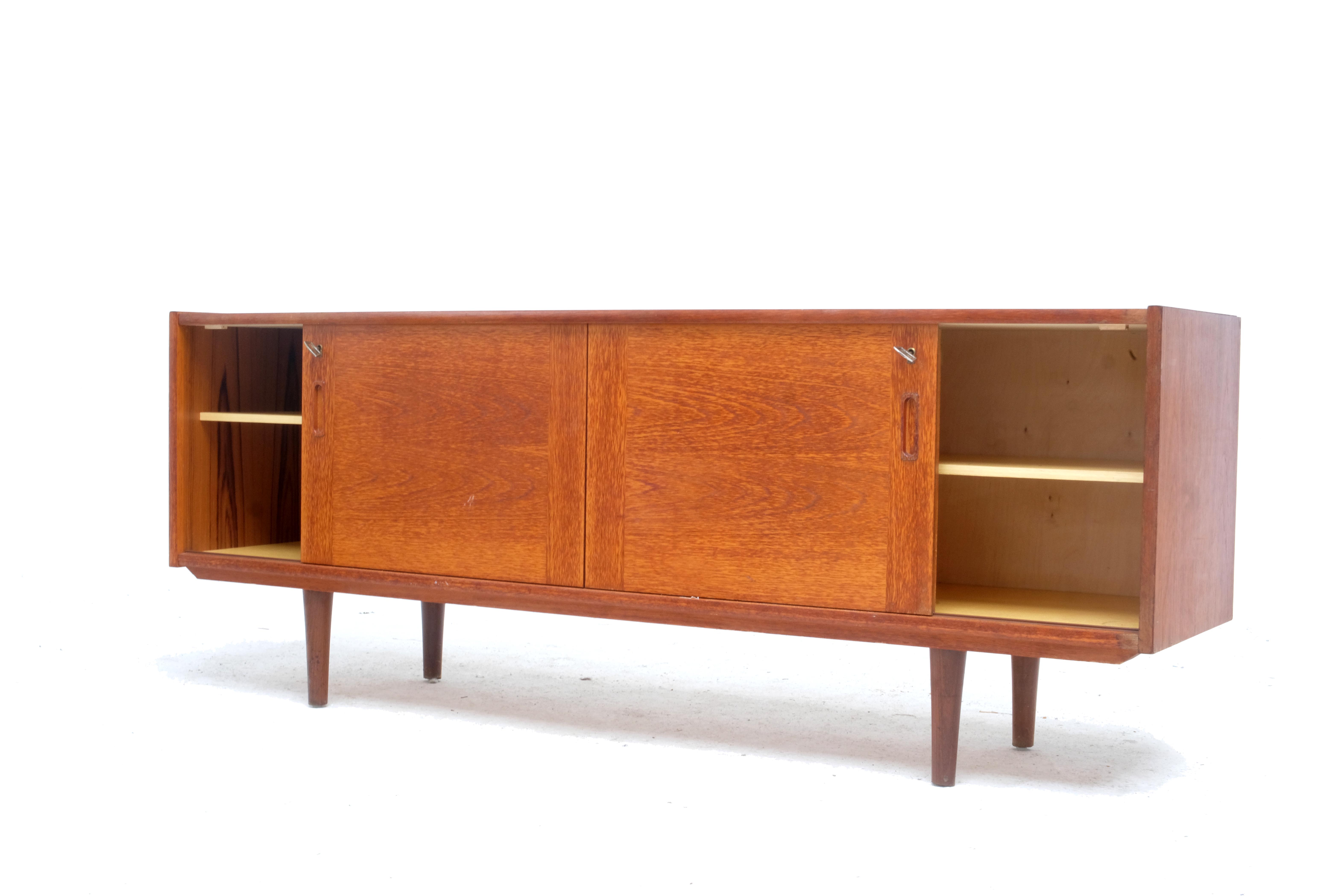 Enfilade danoise en teck de Clausen & Son, 1 960's