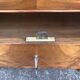 Louis-Philippe commode in burr walnut, Saint-Anne grey marble, mid-century
