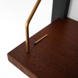 Teak wall unit, Danish design, 1960s, production: Denmark