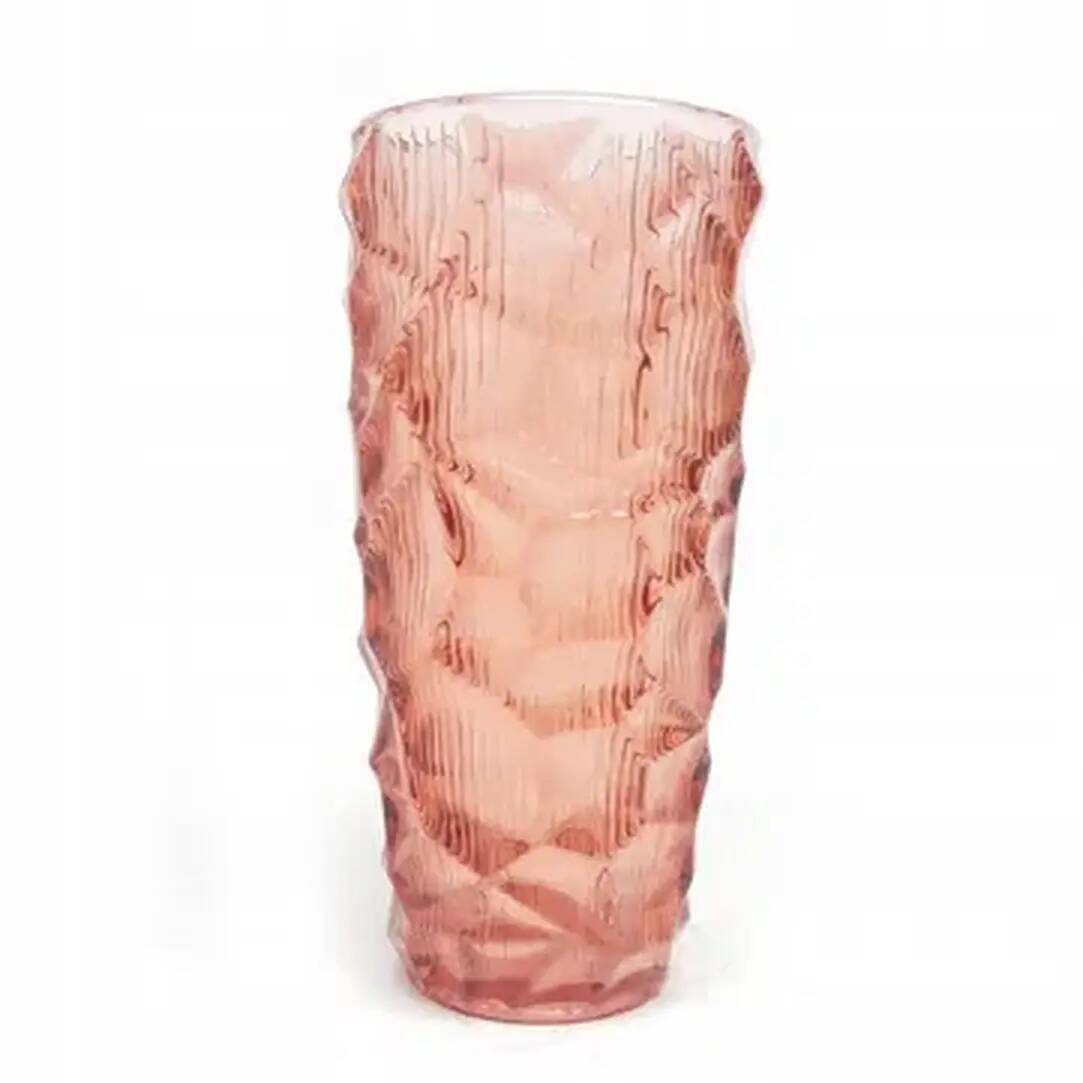 Vase Okulus, moderne du milieu du siècle, en verre transparent, Ząbkowice, Pologne, années 1970.