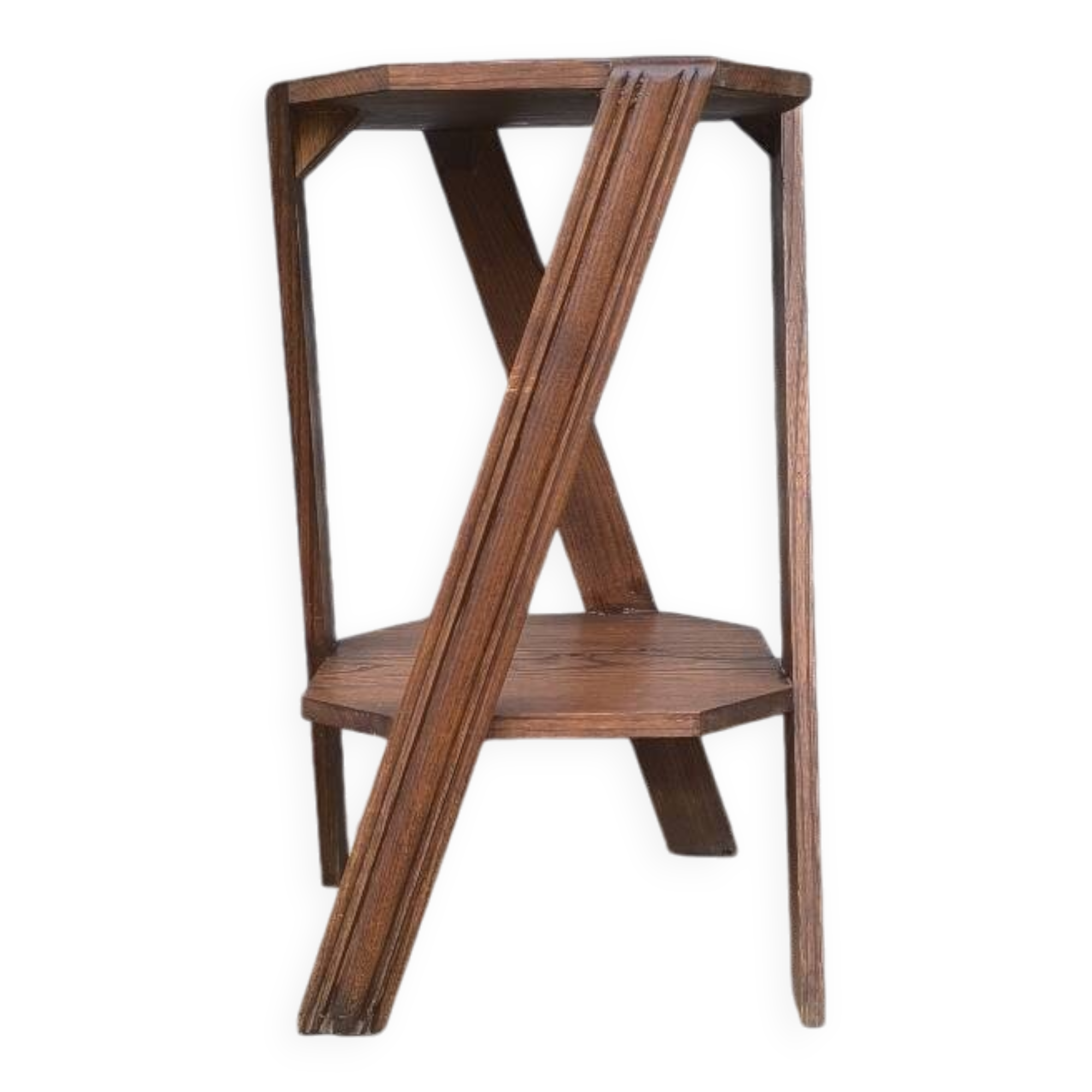 Art Deco oak side table