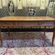 Louis XV style flat desk in blond mahogany