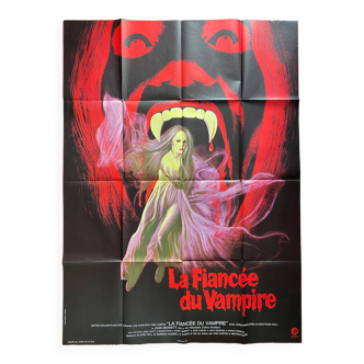 Affiche cinéma originale "La Fiancée du Vampire" 120x160cm 1970