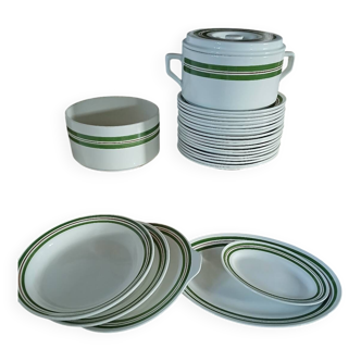 Vintage tableware set Moulin des Loups