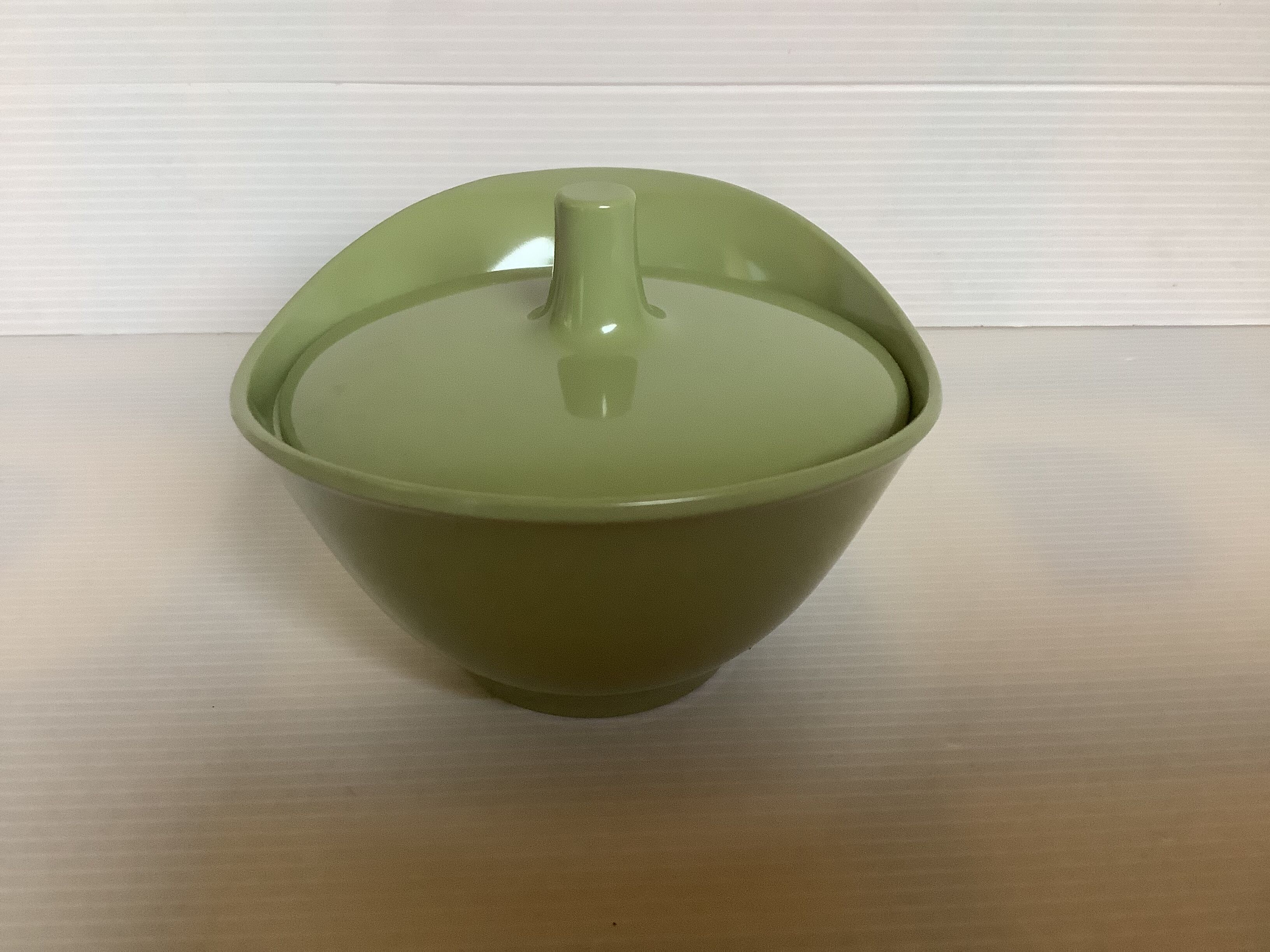 Designer khaki green sugar bowl