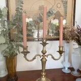 Old brass candlestick