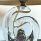 Lampe cristal art déco gravée Paris France