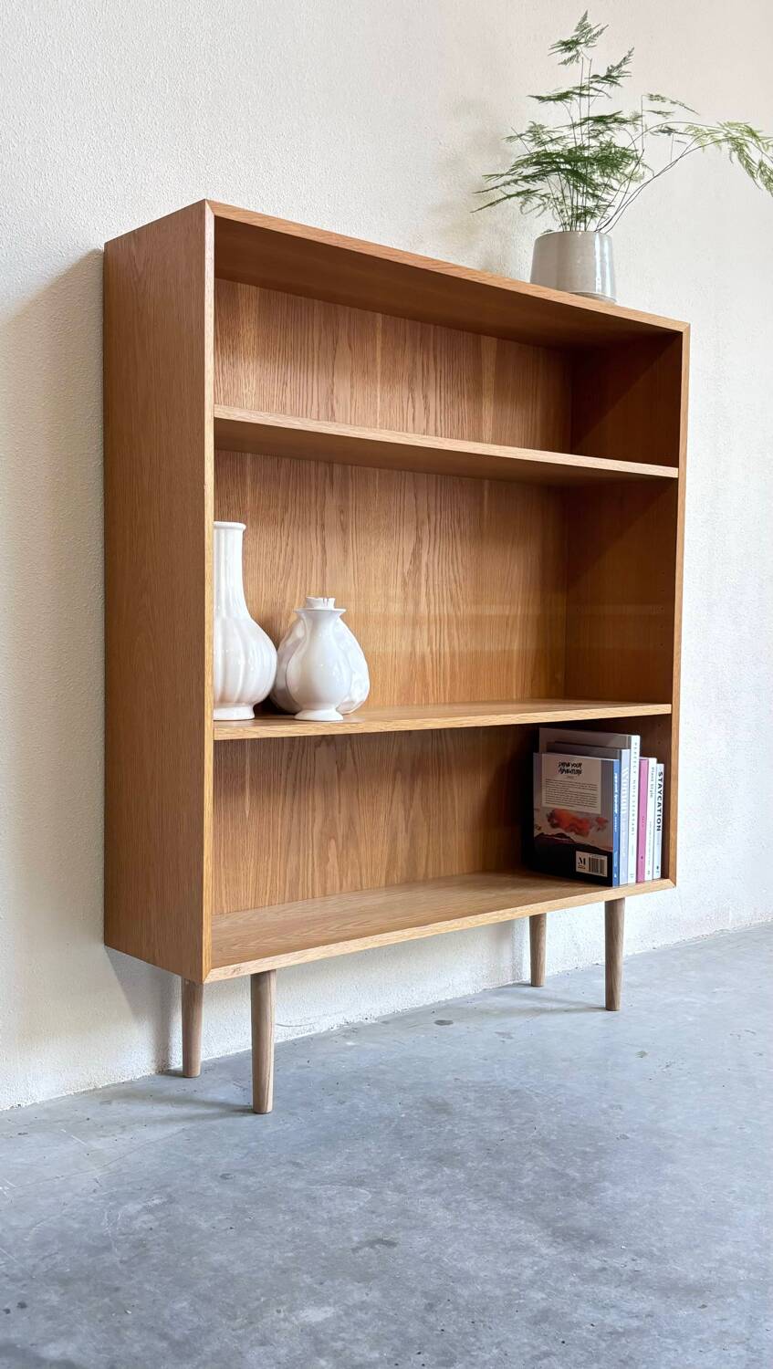 Bibliothèque vintage en chêne