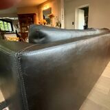 3-seater canapé in glazed calf leather