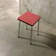 Stool in red formica 70s