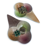 Set of 2 ice cream storage bins