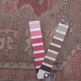 Vintage Turkish rug from Oushak, hand-woven 100x353 cm