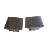 Pair of metal wall light