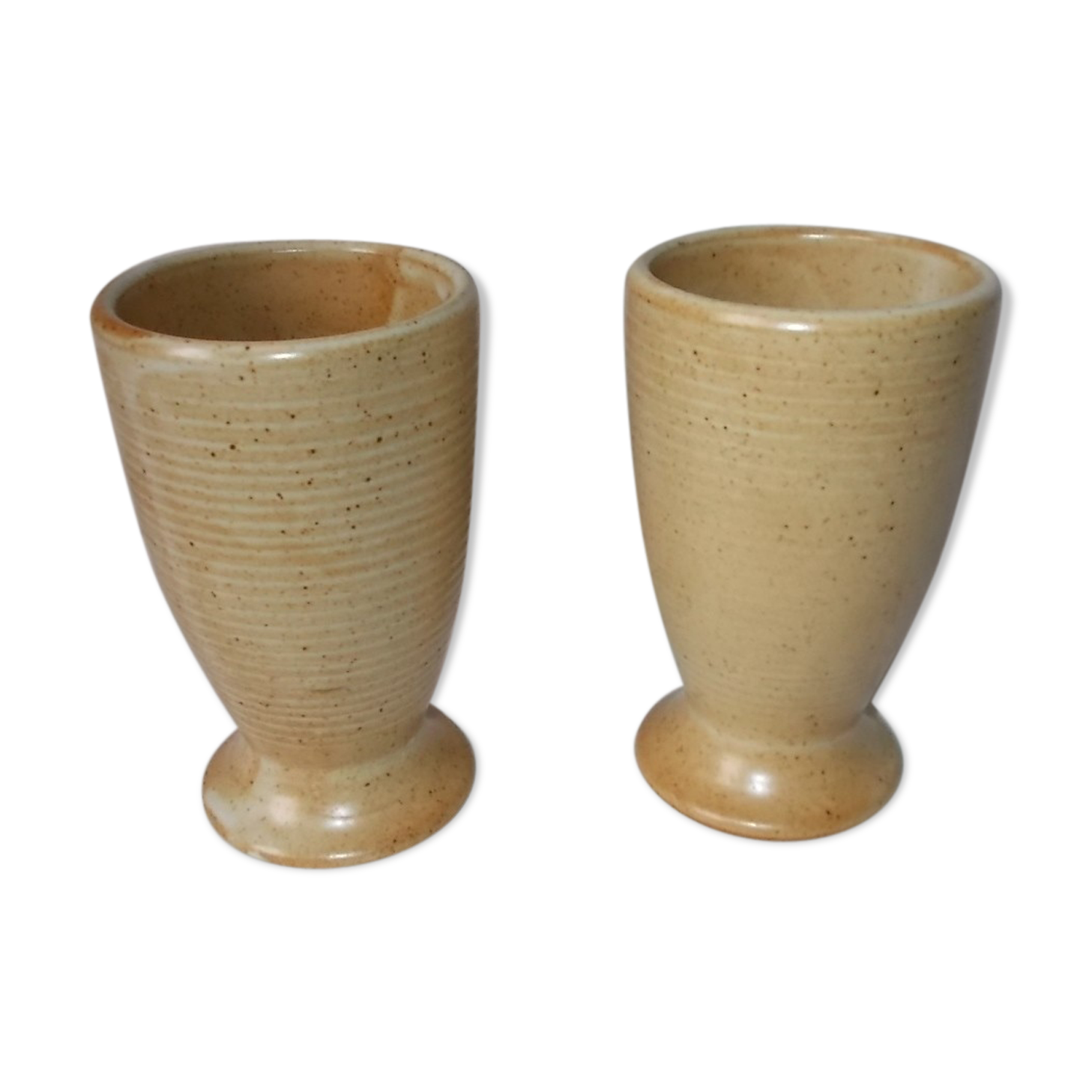 Lot of 2 mazagrans sandstone village