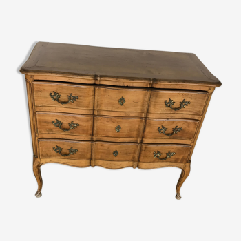 Three-drawer Louis XV-style dresser