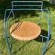 Salon de jardin par "Pascal Mourgue", une table et 3 chaises, Année 80